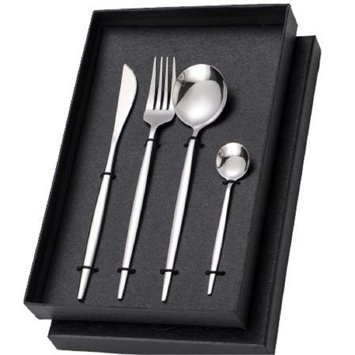 Everly Quinn Stainless Steel Flatware Set Wayfair